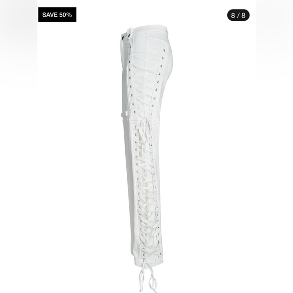 I.AM.GIA White Lace Up Holly Pant XXS - Picture 10 of 16